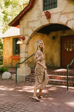 Bohme Raina Floral Midi Dress - FINAL SALE