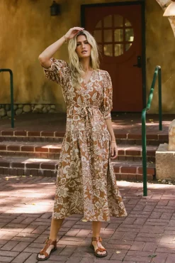Bohme Raina Floral Midi Dress - FINAL SALE