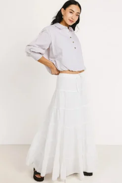 Bohme Rayna Striped Collared Top in - FINAL SALE