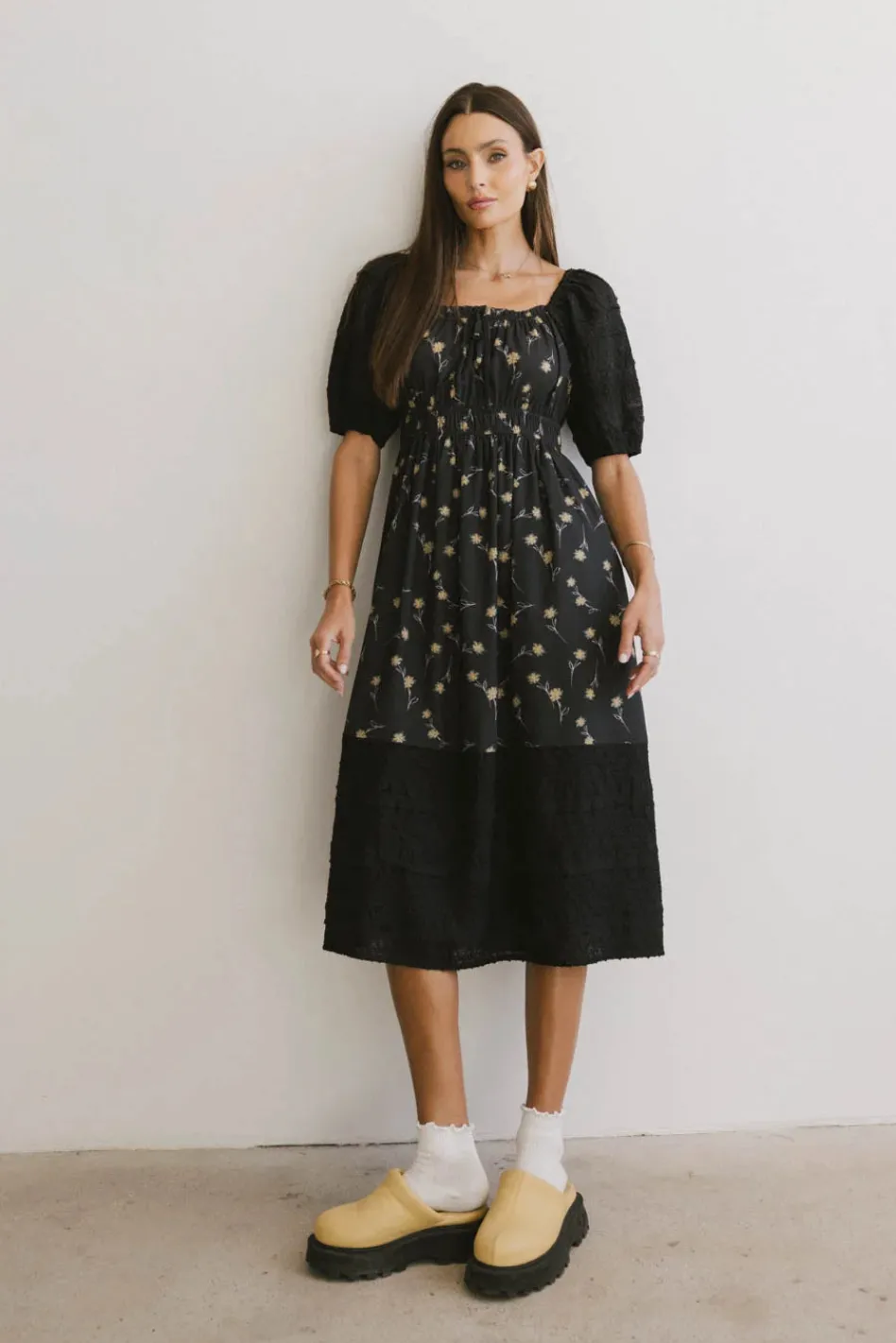 Bohme Rebekah Floral Midi Dress