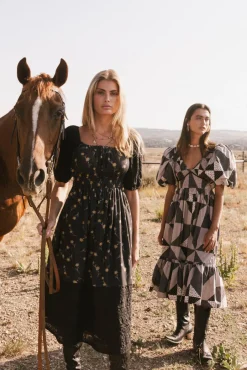 Bohme Rebekah Floral Midi Dress