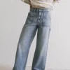 Bohme Remi Wide Leg Denim in Light Wash