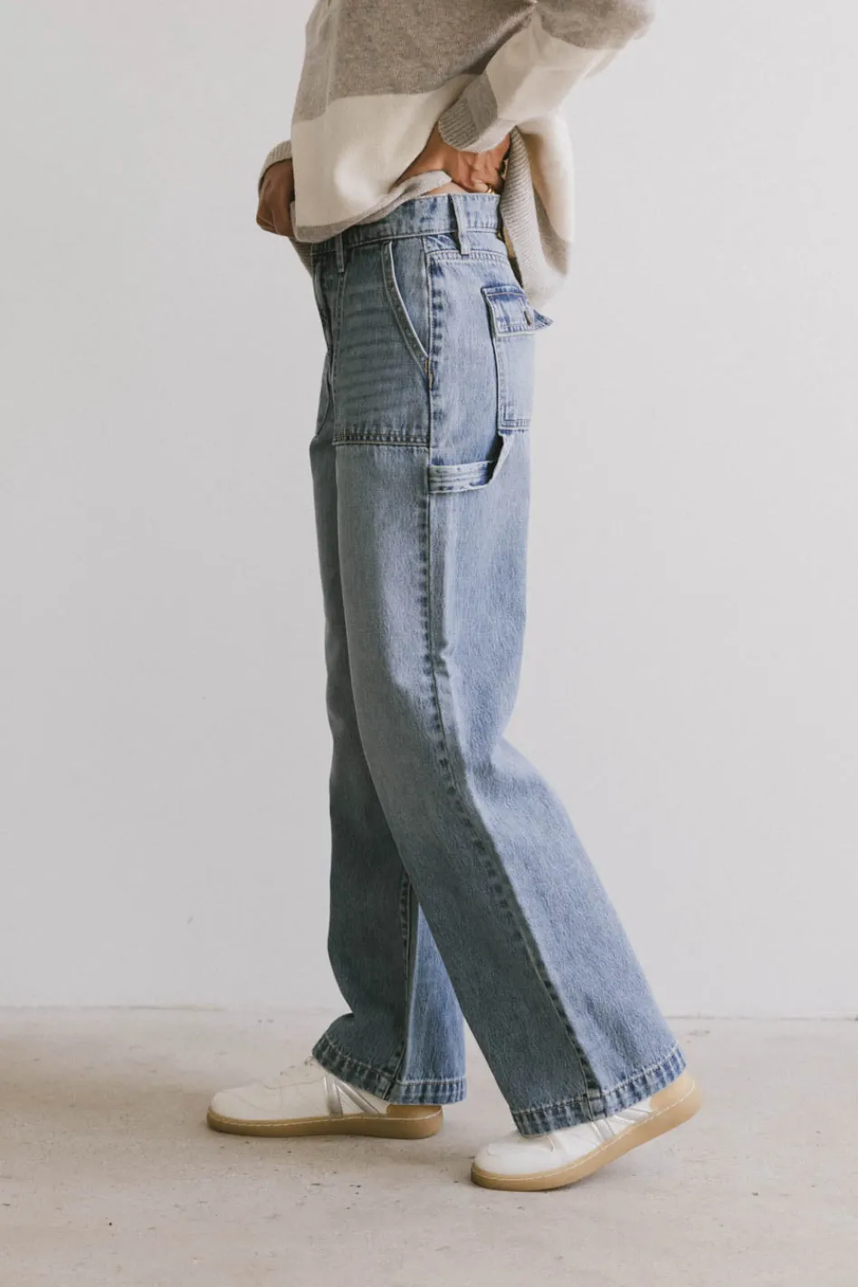 Bohme Remi Wide Leg Denim in Light Wash