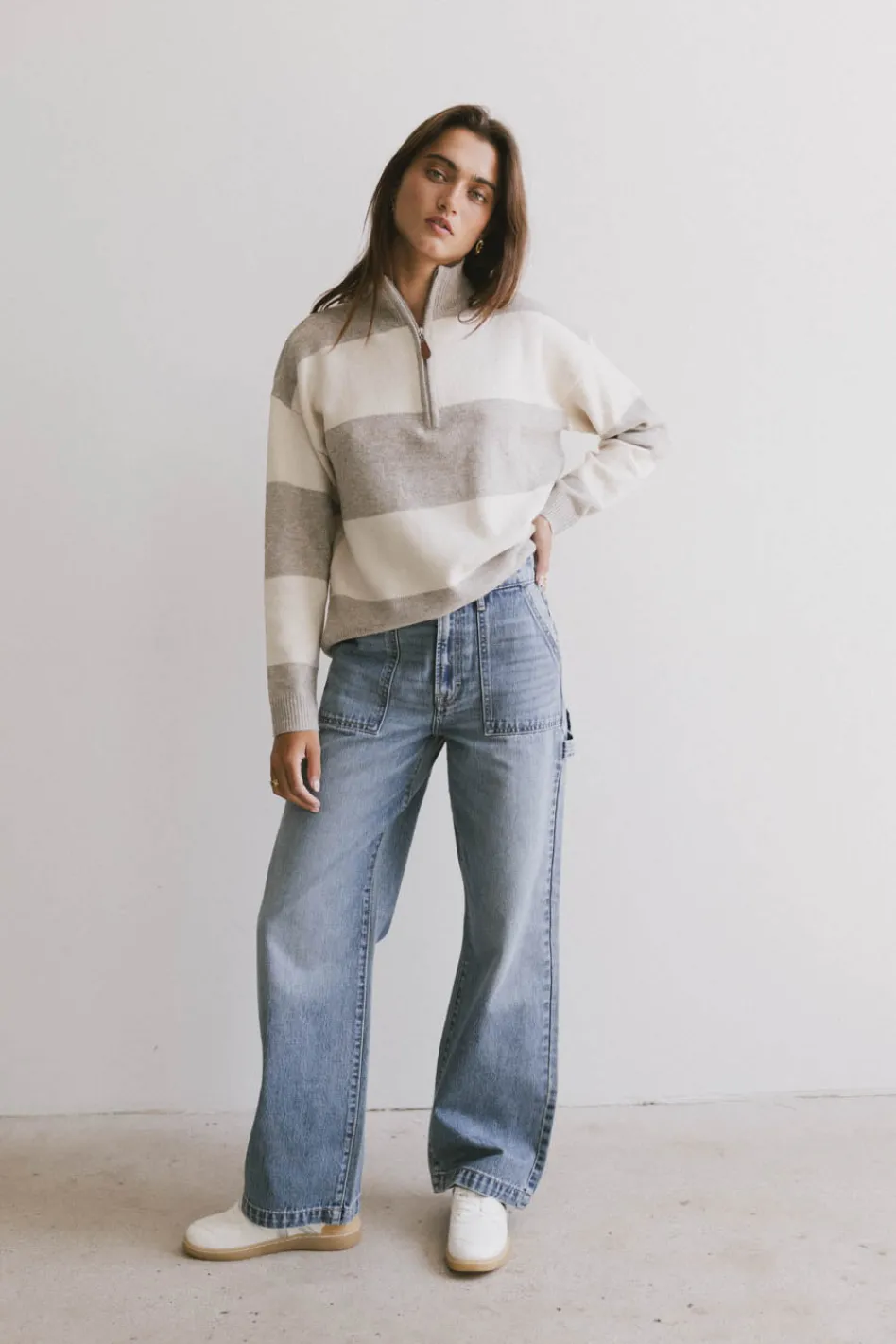 Bohme Remi Wide Leg Denim in Light Wash