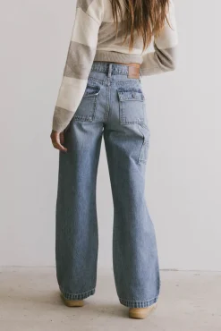 Bohme Remi Wide Leg Denim in Light Wash