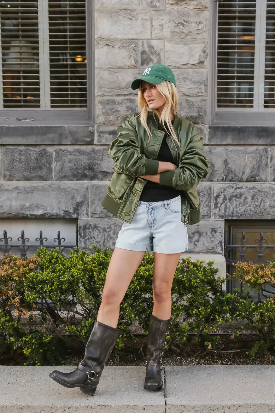 Bohme Reya Crossover Denim Shorts - FINAL SALE