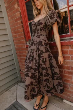 Bohme Robbie Floral Midi Dress