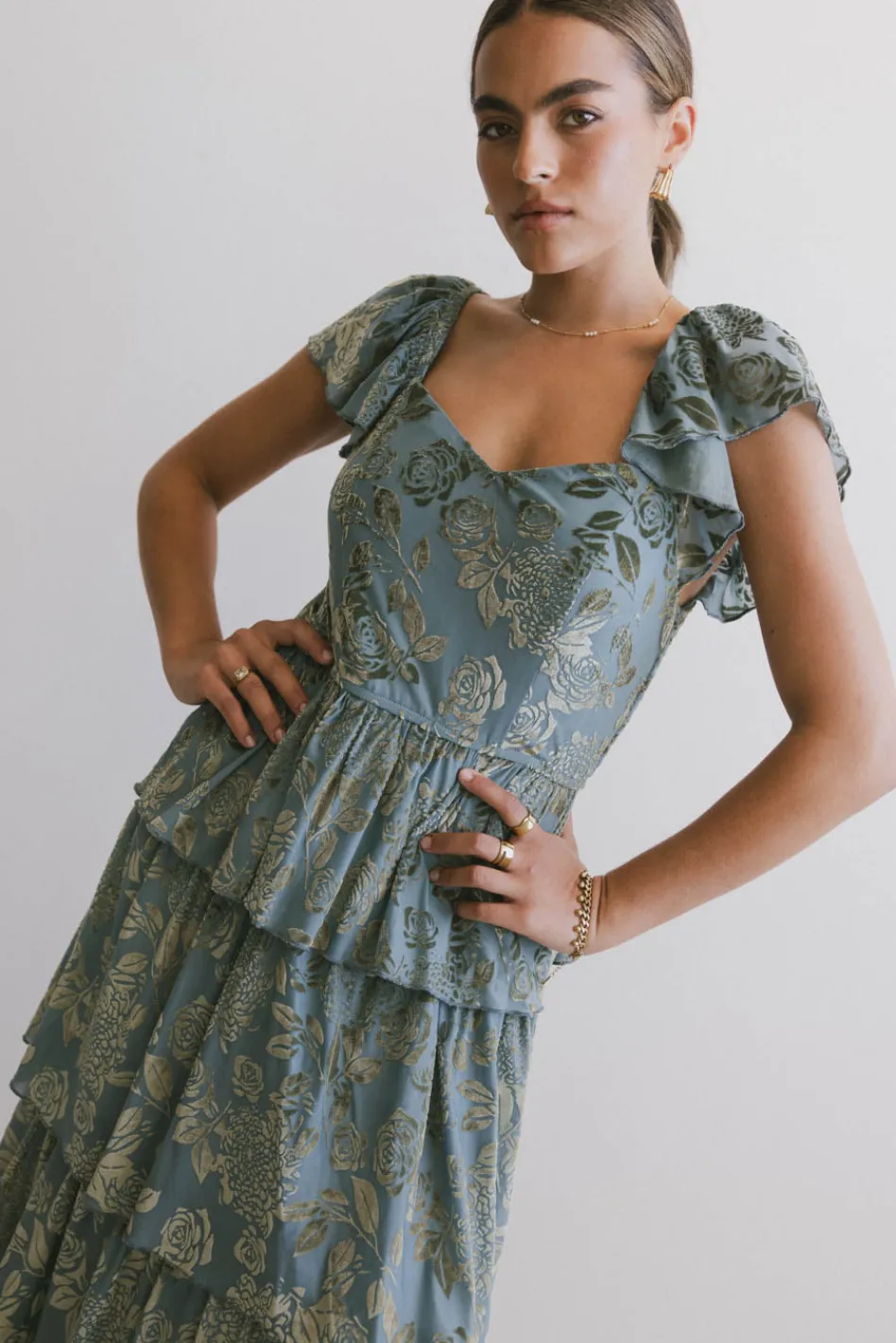 Bohme Rosera Floral Tiered Dress