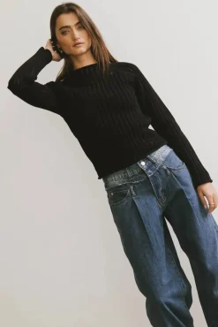 Bohme Ruby Striped Sheer Sweater in