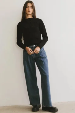 Bohme Ruby Striped Sheer Sweater in
