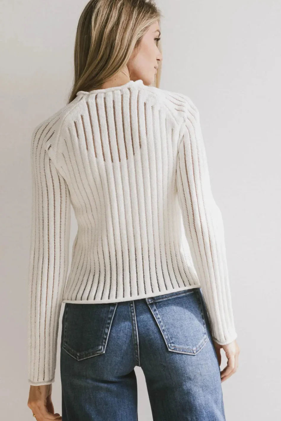 Bohme Ruby Striped Sheer Sweater in