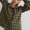 Bohme Rue Plaid Button Up in Hunter Green