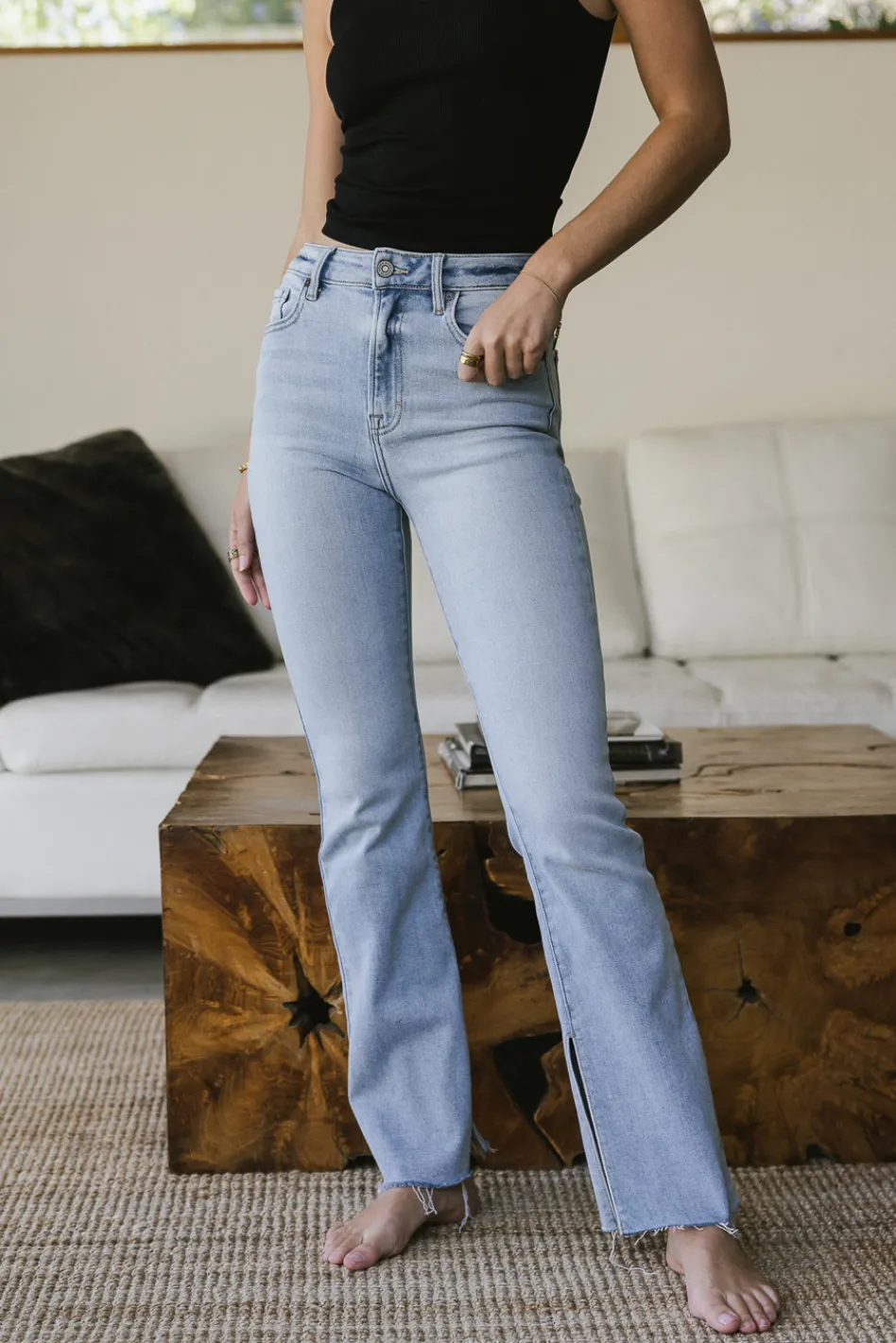 Bohme Ryan Bootcut Jeans in Light Wash