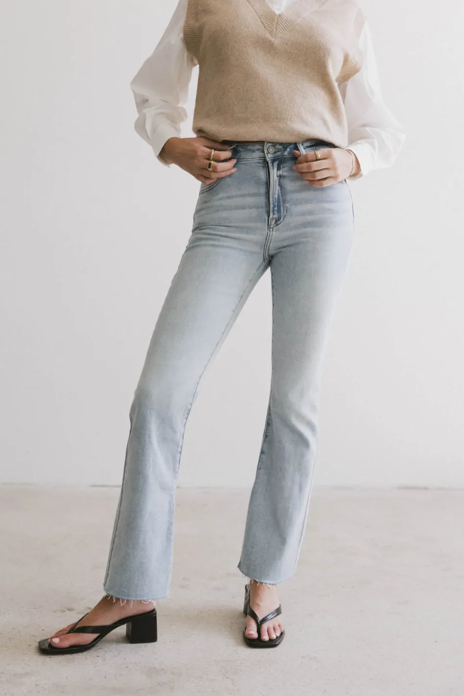 Bohme Ryan Bootcut Jeans in Light Wash