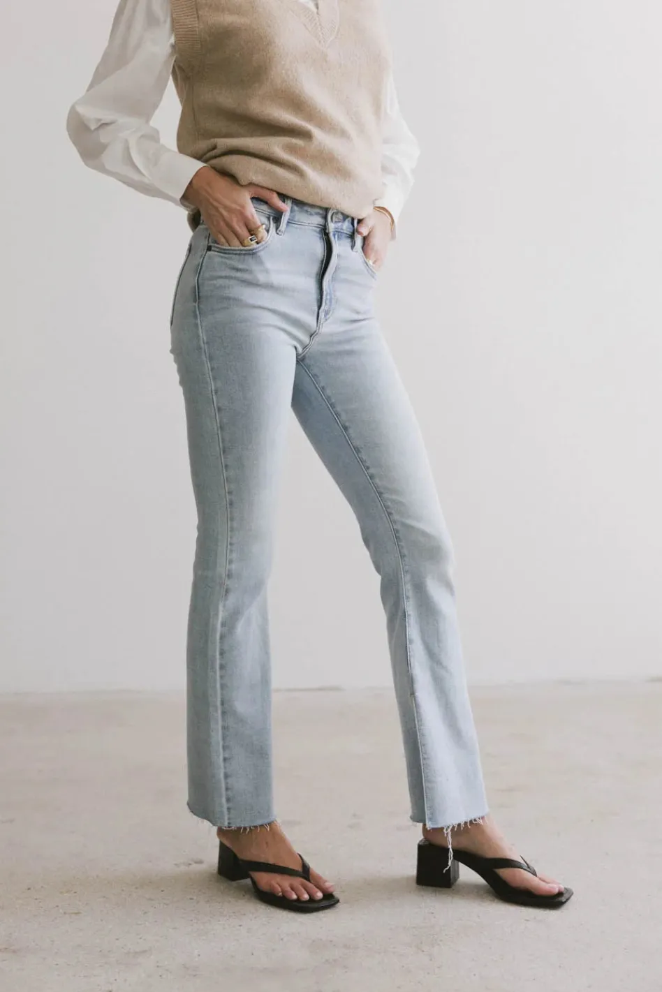 Bohme Ryan Bootcut Jeans in Light Wash