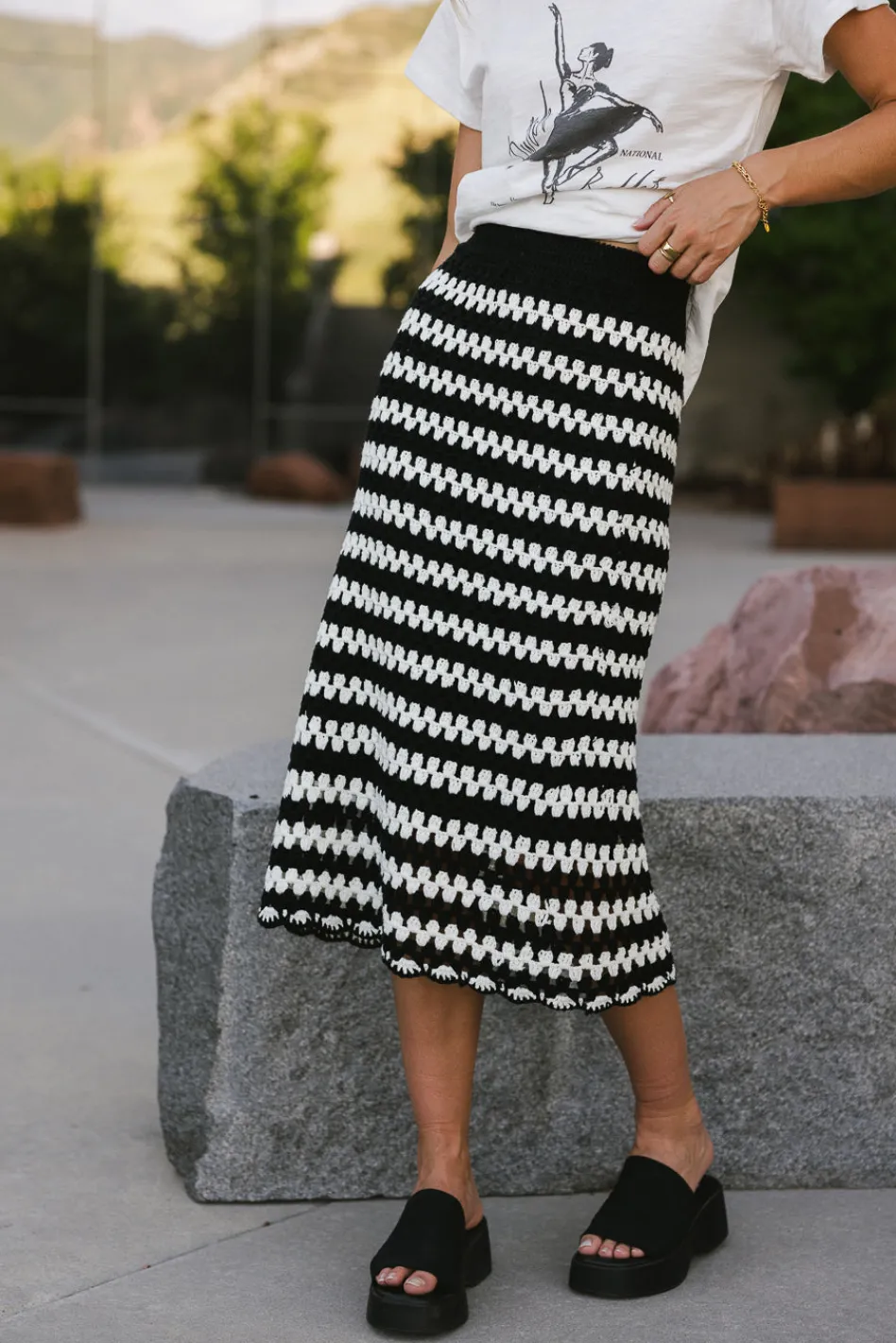 Bohme Rylan Crochet Skirt in