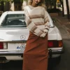 Bohme Rylie Denim Maxi Skirt in