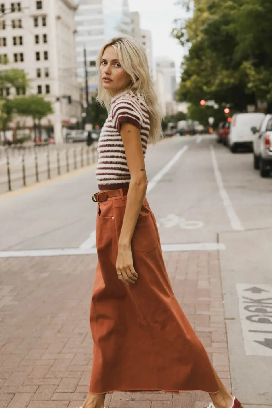 Bohme Rylie Denim Maxi Skirt in