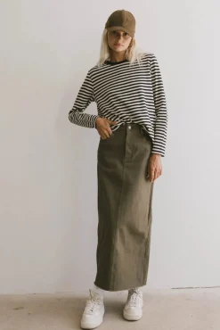 Bohme Rylie Denim Maxi Skirt in