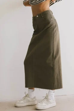 Bohme Rylie Denim Maxi Skirt in