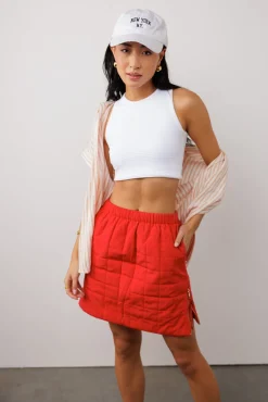 Bohme Sarah Quilted Mini Skirt in