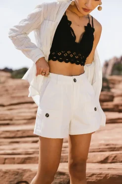Bohme Scout Shorts in Off White - FINAL SALE