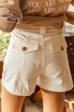 Bohme Scout Shorts in Off White - FINAL SALE