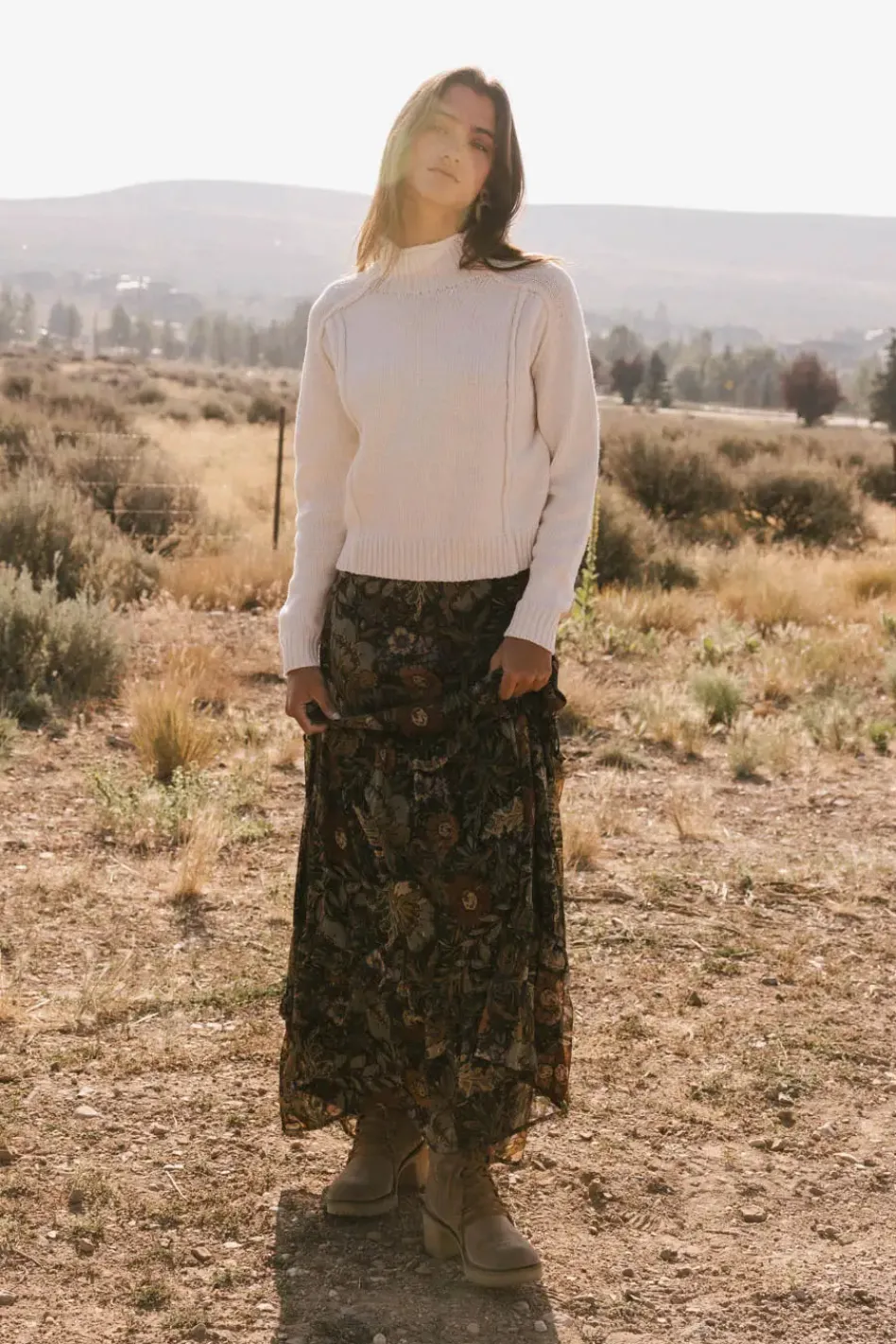 Bohme Selah Floral Maxi Skirt