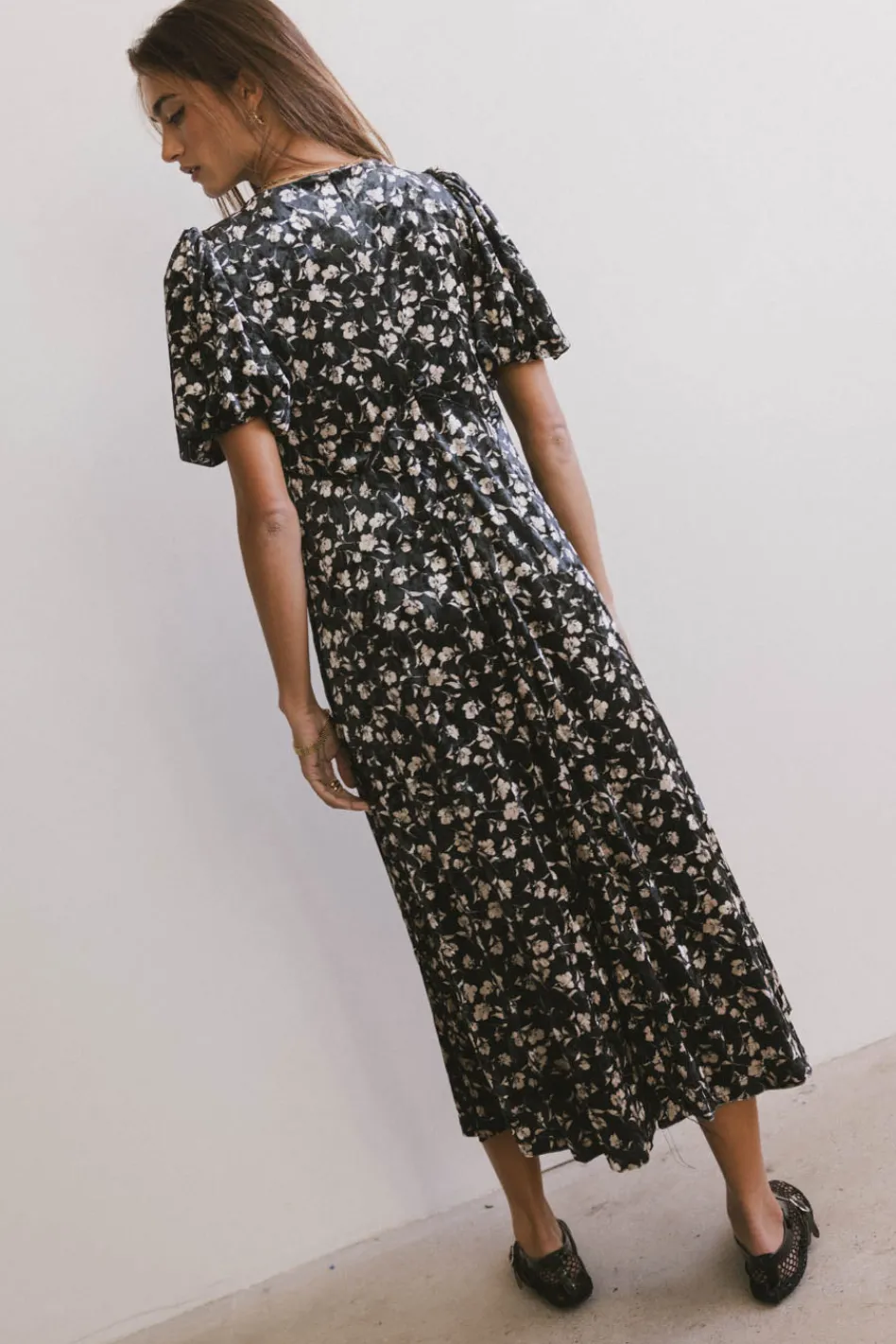 Bohme Serena Velvet Midi Dress