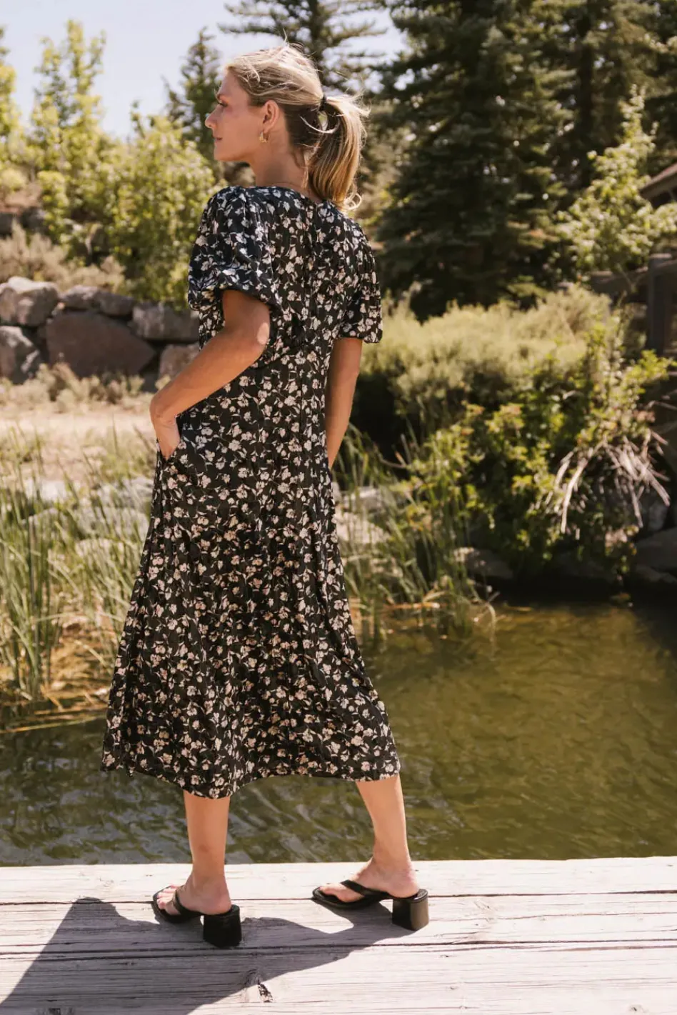Bohme Serena Velvet Midi Dress