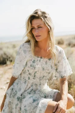 Bohme She Gets The Flowers Midi Dress - FINAL SALE