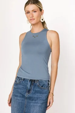 Bohme Sleek Jersey Solid Tank in - FINAL SALE