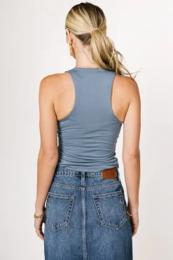 Bohme Sleek Jersey Solid Tank in - FINAL SALE