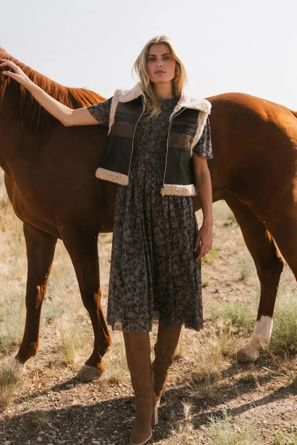 Bohme Sofia Midi Dress in