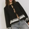 Bohme Stariana Embroidered Tie Blouse in