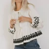 Bohme Stariana Embroidered Tie Blouse in