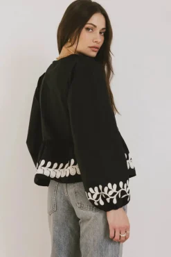 Bohme Stariana Embroidered Tie Blouse in