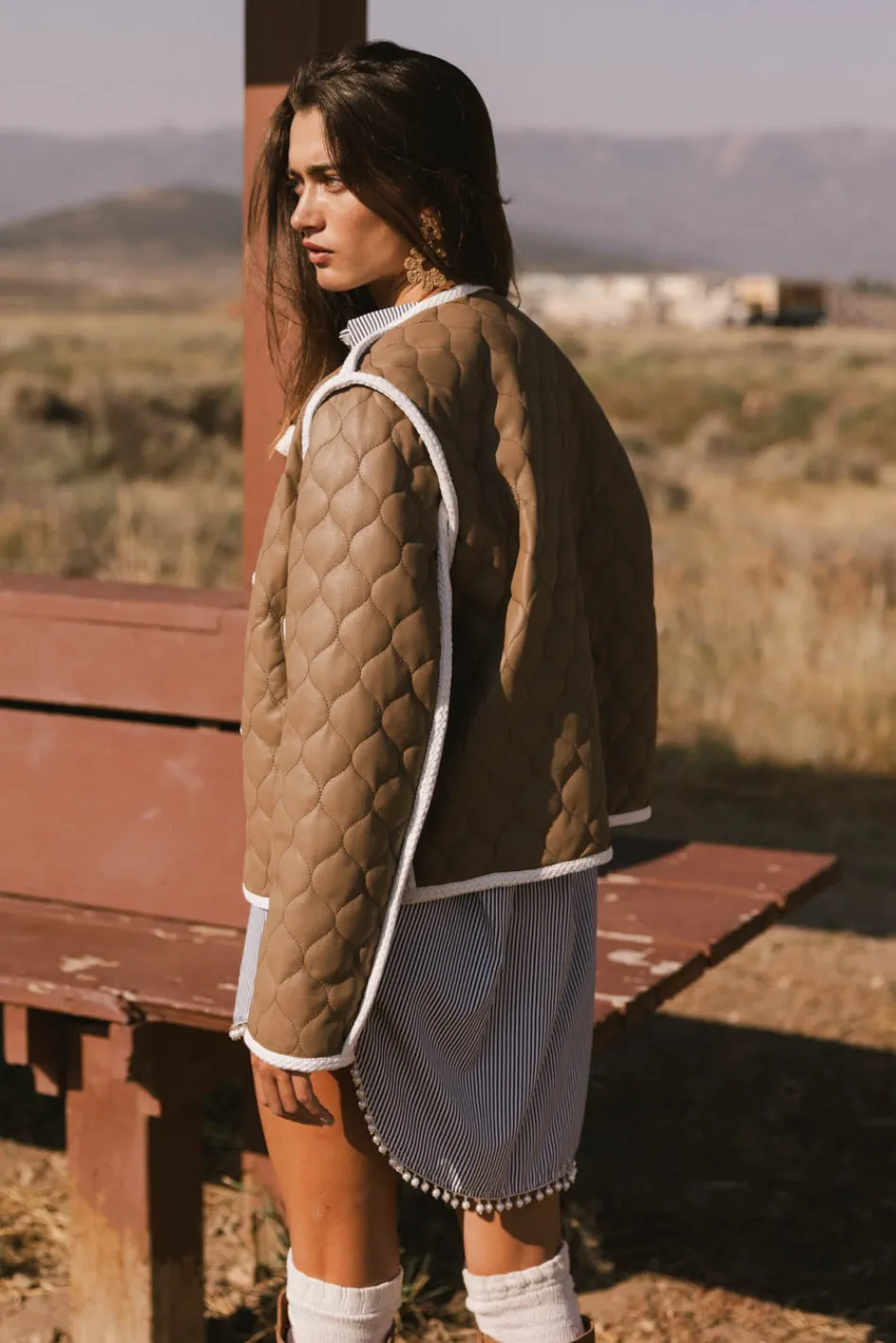 Bohme Tabitha Quilted Faux Leather Jacket