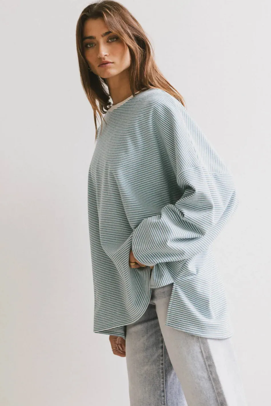 Bohme Tadlee Oversized Striped Top