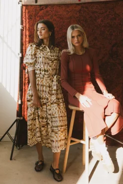 Bohme Tamara Abstract Midi Dress