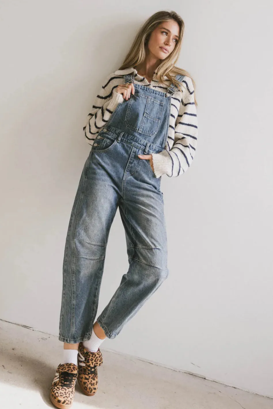 Bohme Tansy Denim Overalls in Medium Wash