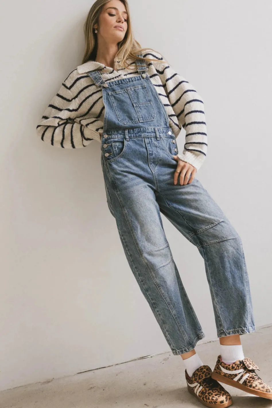 Bohme Tansy Denim Overalls in Medium Wash
