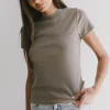 Bohme Tara Ribbed Basic Tee in