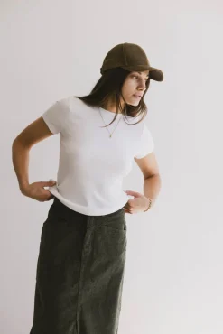 Bohme Tara Ribbed Basic Tee in