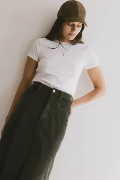 Bohme Tara Ribbed Basic Tee in