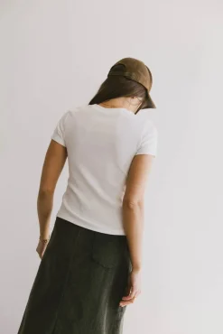 Bohme Tara Ribbed Basic Tee in