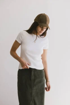 Bohme Tara Ribbed Basic Tee in