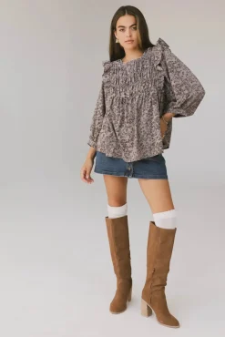 Bohme Taya Ditsy Floral Blouse in