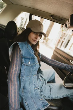 Bohme Taylor Denim Vest in Medium Wash
