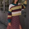 Bohme Tennyson Striped Sweater in Green